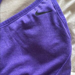 Nike Purple Sports Bra with Black Swoosh